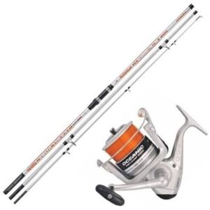 TRABUCCO Surfcasting 4.20M -250G + REEL TRABUCCO 8000 + חוט